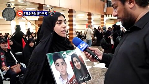 وداع آخر خانواده‌های شهدای میناب با قائد شهید