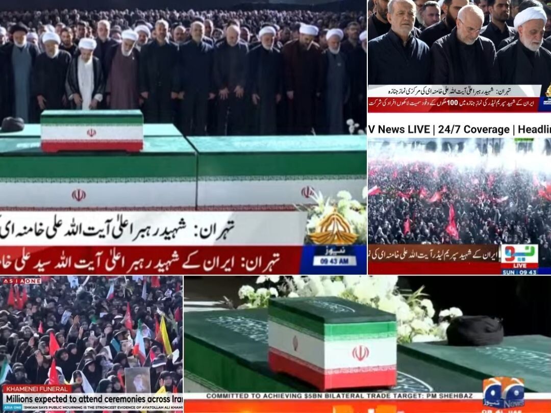 پخش زنده مراسم رهبرشهید در شبکههای پاکستان!