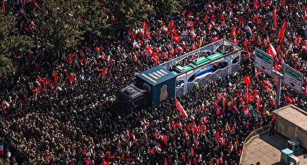 عکس: نمایی متفاوت از مراسم تشییع پیکر رهبر شهید