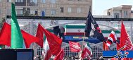 عکس | ورود پیکر مطهر رهبر شهید به میدان آزادی