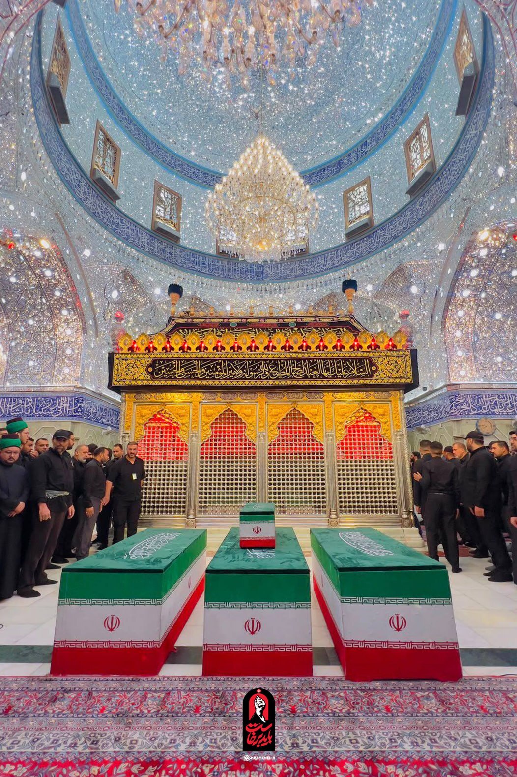تشییع و بدرقه پیکر امام شهید در عراق/وداع تاریخی با آقای شهید در میان سیل خروشان جمعیت/ بروزرسانی می شود