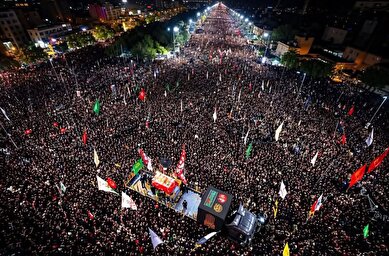 عکس: تشییع پیکر رهبر شهید انقلاب در کربلا