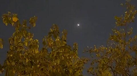 تصاویر حمله موشکی از بحرین به ایران