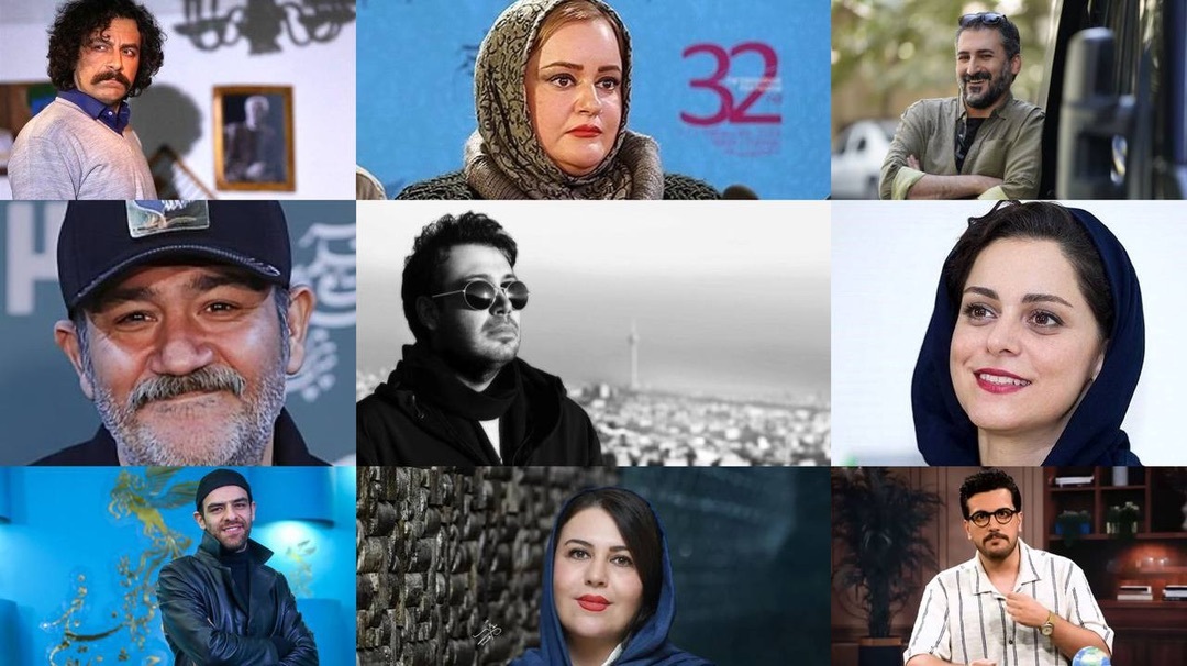 هنرمندان کنار ایران ایستادند + عکس