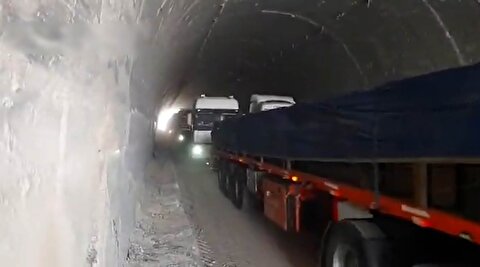 تصاویر بازگشایی یکی از تونل‌های تحت حمله آمریکا
