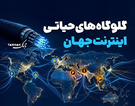 اینفوتابناک | گلوگاه‌های حیاتی اینترنت جهان