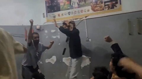 شادی دیدنی یمنی‌ها از گل ایران به بلژیک