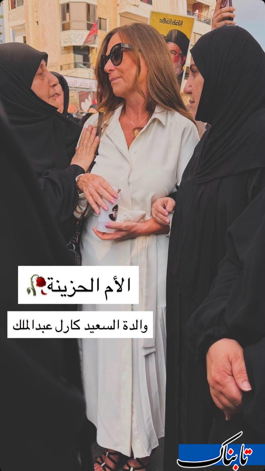 مادر سپیدپوشِ شهید مسیحی در میان مادران شیعه!