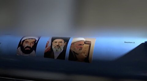 تصویر آیت الله مجتبی خامنه‌ای بر روی موشک‌های کروز
