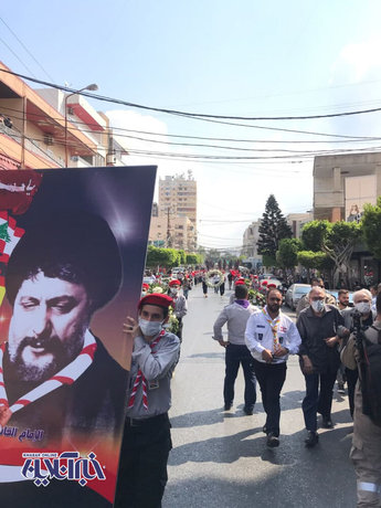 مراسم تشییع پیکر همسر امام موسی صدر در لبنان