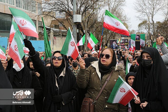 خروش مردم کرمانشاه در روز قدس