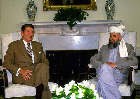 1986، دیدار با رونالد ریگان رئیس جمهور پیشین ایالات متحده