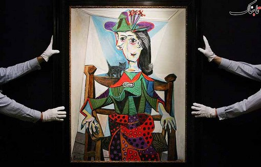 Dora Maar au Chat، پابلو پیکاسو 1941، در 22 مارس 2006 در حراجی ساتبی به قیمت 83,429,503 دلار به فروش رسید.
