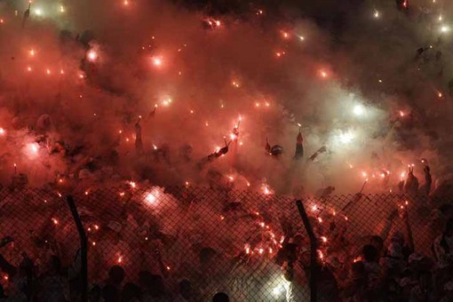 هواداران تیم فوتبال سانتوز برزیل
AP Photo/Nelson Antoine
