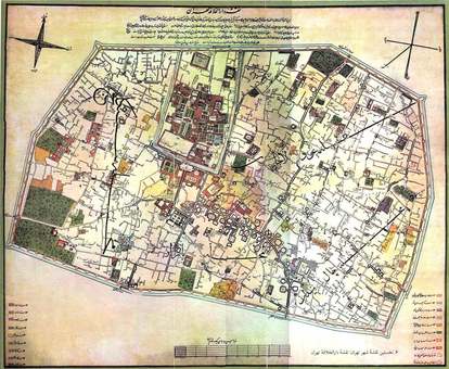 قدیمی&zwnj;ترین نقشه از تهران