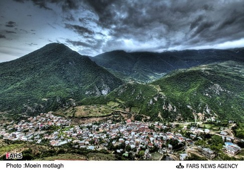 نمای زیبای روستای زیارت در جنوب شهر گرگان