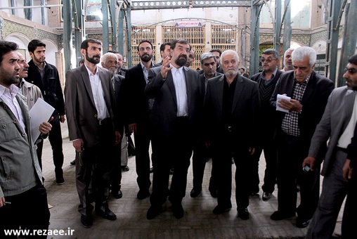 حضور رضایی در گلزار شهدا و نماز جمعه سمنان