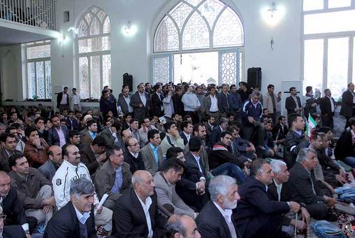 سخنرانی محسن رضایی در مسجد شهر درود 