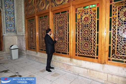 حضور دکتر محسن رضایی در شاه چراغ شیراز