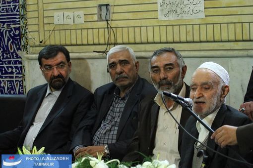 سخنرانی پدر  شهید در مسجد ساجدین