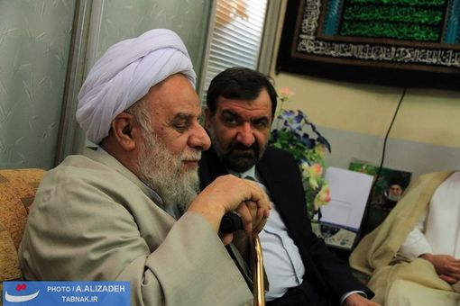دیدار صمیمی دکتر محسن رضایی با آیت الله امینیان امام جمعه شهرستان آستانه اشرفیه