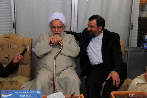 دیدار صمیمی دکتر محسن رضایی با آیت الله امینیان امام جمعه شهرستان آستانه اشرفیه