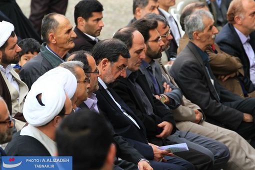 حضور دکتر محسن رضایی در محوطه مسجد چهار پادشاهان لاهیجان