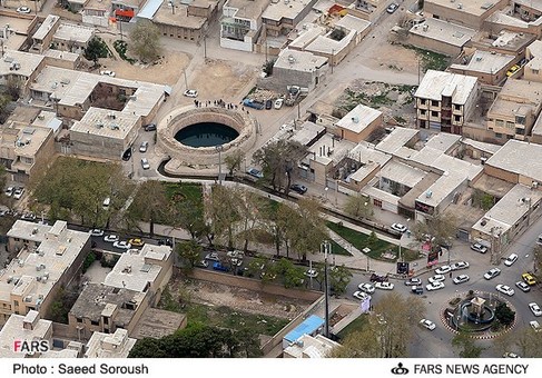 عکس هوایی گرداب سنگی خرم آباد. پنج شنبه 8 فروردین 1392