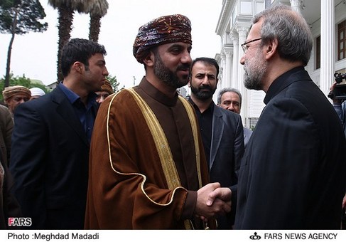 استقبال علی لاریجانی رئیس مجلس ایران از خالد بن هلال بن ناصر المعولی رئیس مجلس شورای سلطنتی عمان
شنبه 24 فروردین 1392

