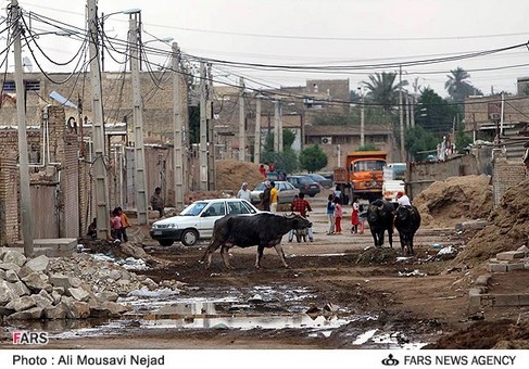 محله گاومیش آباد در اهواز، شنبه 28 اردیبهشت 1392