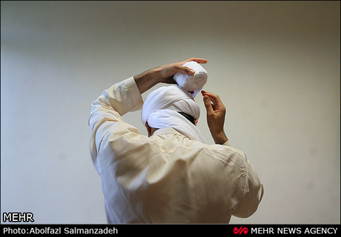 عمامه&zwnj;گذاری طلاب حوزه علمیه امام خمینی(ره)