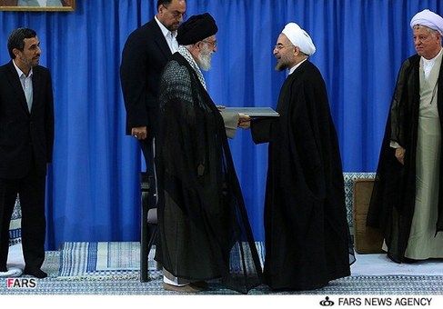 مراسم تنفیذ حکم ریاست جمهوری حجت&zwnj;الاسلام حسن روحانی
