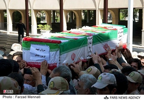 تشییع دو شهید والامقام در کرمانشاه
