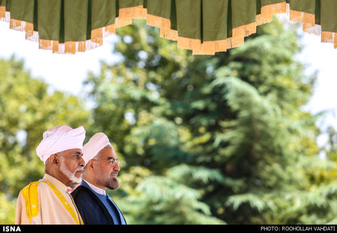 مراسم استقبال رسمی از پادشاه عمان توسط رئیس&zwnj;جمهور