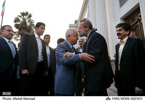 دیدار جمیل چیچک رئیس پارلمان ترکیه و هیئت همراه با علی لاریجانی رئیس مجلس شورای اسلامی