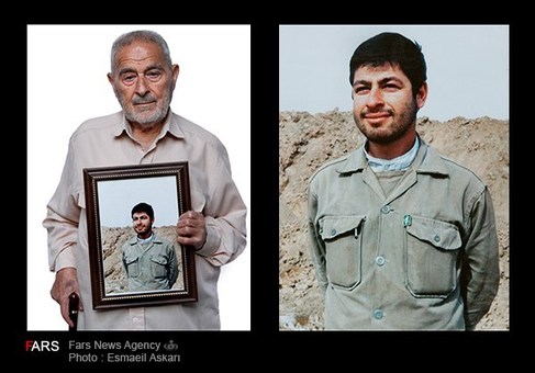 دیروز: سردار رشید اسلام شهید محمد حسین قربانی ، رزمنده ، سال 1362 ، پادگان دوکوهه ، شهر اندیمشک - امروز: پدر شهید محمد حسین قربانی ، شغل: بازنشسته ، سال 1392، تهران