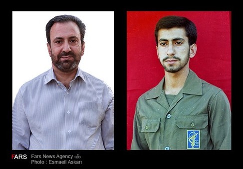 دیروز: حمید رضا عندالله ، رزمنده ، سال 1362 ، پادگان دوکوهه ، شهر اندیمشک - امروز: حمید رضا عندالله ، شغل: بازنشسته ، سال 1392، تهران