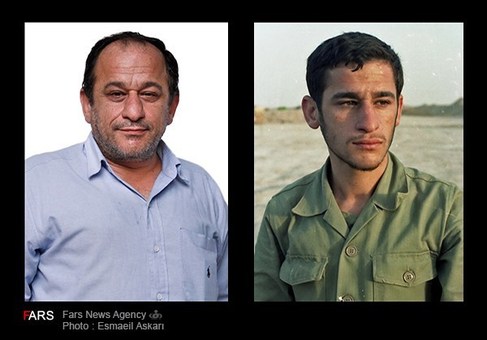 دیروز: محسن قربانی ، رزمنده ، سال 1362 ، پادگان دوکوهه ، شهر اندیمشک - امروز: محسن قربانی ، شغل: بازنشسته ، سال 1392، تهران