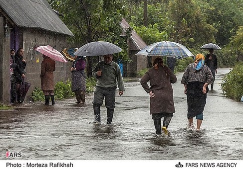 آبگرفتگی در بخش خشکبیجار گیلان