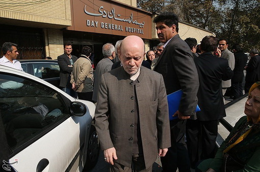 حبیبی دبیرکل حزب مؤتلفه در بیمارستان 