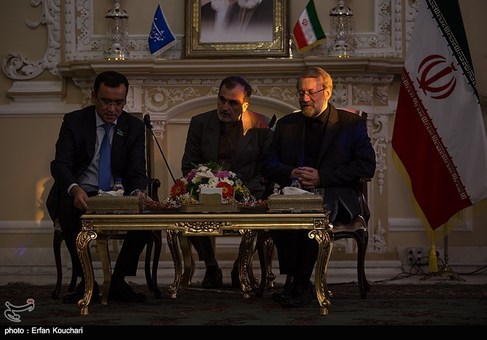 دیدار علی لاریجانی و هیأت پارلمانی قزاقستان