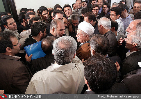دیدار جمعی از مردم استان فارس و شهرستان بم با هاشمی رفسنجانی