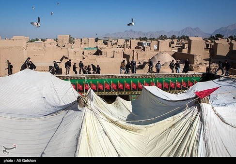 مراسم پوش کشی حسینیه چرخاب-یزد