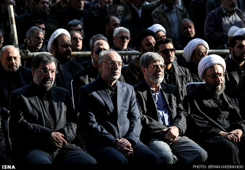 مقامات شرکت کننده در تشییع پیکر مرحوم عسگراولادی