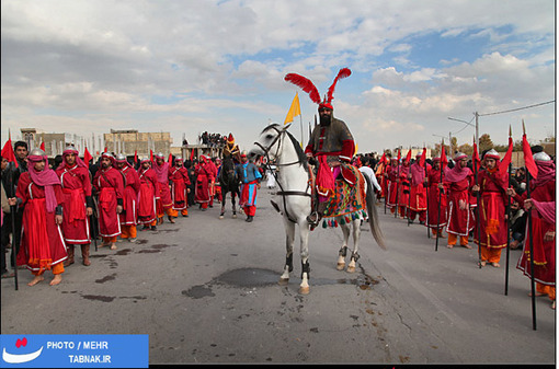 کاروان عزاداران حضرت اباعبدالله در خمینی شهر اصفهان