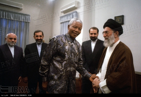 دیدار ˈنلسون ماندلاˈ با مقام معظم رهبری در تاریخ 1378/7/25