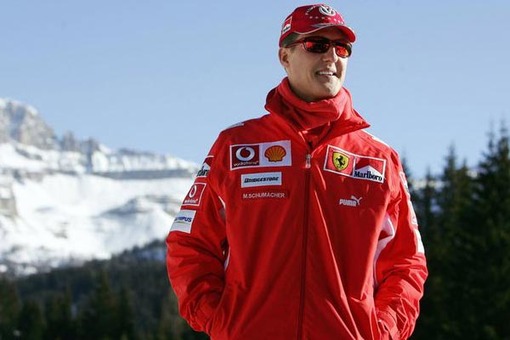 تصویری از میشائیل شوماخر در ارتفاعات آلپ