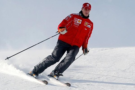 تصویری دیگر از راننده سابق فراری در حال اسکی