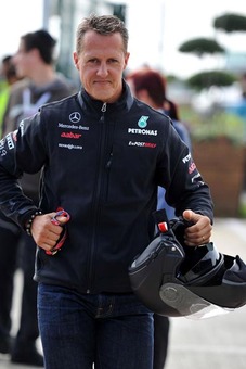 میشائیل شوماخر زمانی که عضو تیم مرسدس بود