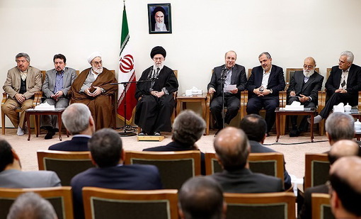 دیدار شهردار و اعضای شورای اسلامی شهر تهران با رهبر معظم انقلاب/leader.ir
